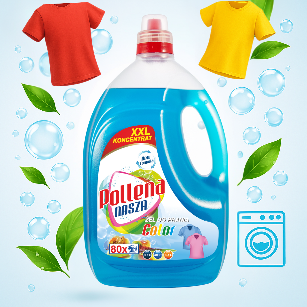 Żel do prania Pollena Nasza 3 L do kolorów