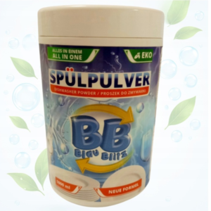 Proszek all in one (wszystko w jednym) do zmywarki Blau Blitz 1 l 1 kg