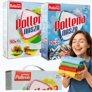 PROSZEK DO PRANIA BIAŁEGO I KOLORÓW POLLENA 2X3,25 KG ZESTAW 2X50 PRAŃ