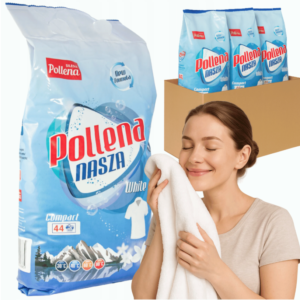 PROSZEK DO PRANIA BIAŁEGO POLLENA NASZA 3KG 44 PRANIA BEZ FOSFORANÓW X 3SZT