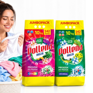2x PROSZEK DO PRANIA KOLORÓW I BIAŁEGO POLLENA NASZA 2X 10KG 284 prań